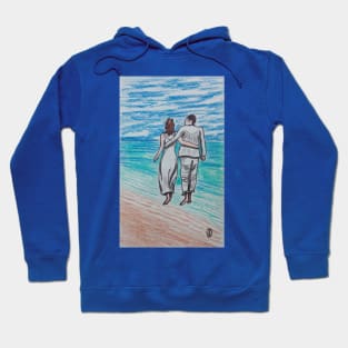 Couple on the Beach Hoodie